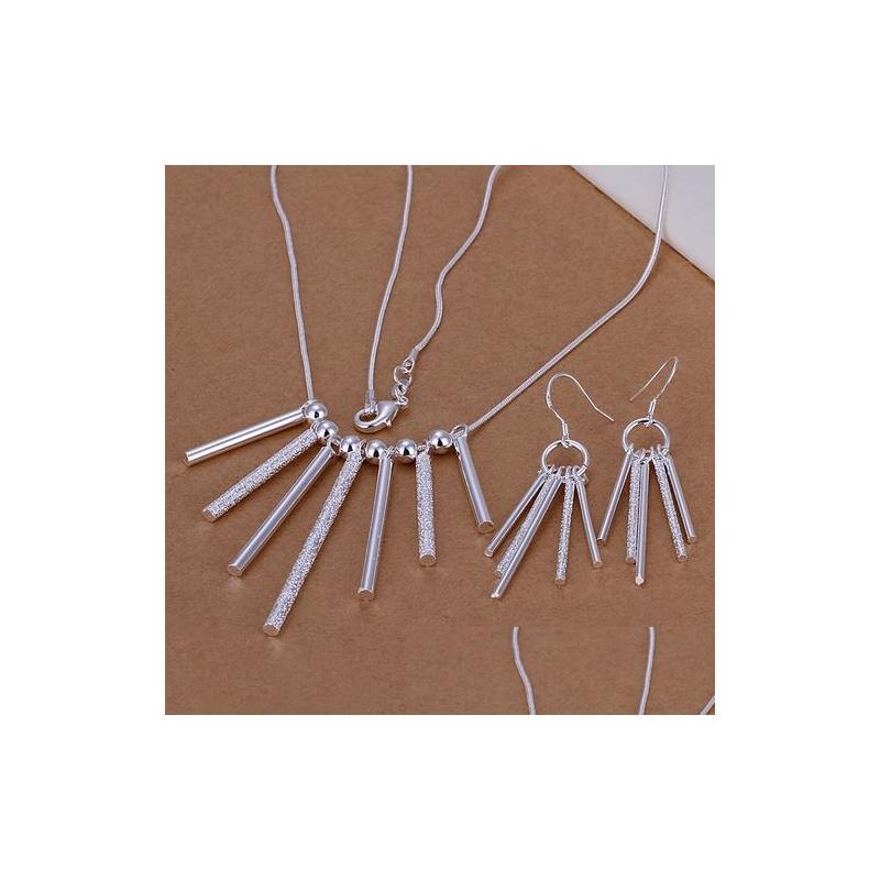 Earrings Necklace High Quality 30G Sterling Sier Plate Jewelry Set Fit Women S159 925 Pandent Earring Wholesale Retail Drop Deliver Dh6Np, Silver
Earrings Necklace High Quality 30G Sterling Sier Plate Jewelry Set Fit Women S159 925 Pandent Earring Wholesale Retail Drop Deliver Dh6Np, Silver