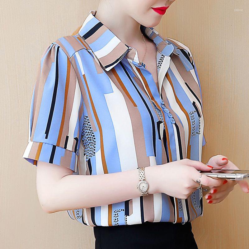 Women's Blouses Fashion Lapel Button Loose Printed Chiffon Blouse Women's Clothing 2023 Summer Casual Pullovers All-match Office Lady, Pink
Women's Blouses Fashion Lapel Button Loose Printed Chiffon Blouse Women's Clothing 2023 Summer Casual Pullovers All-match Office Lady, Pink
