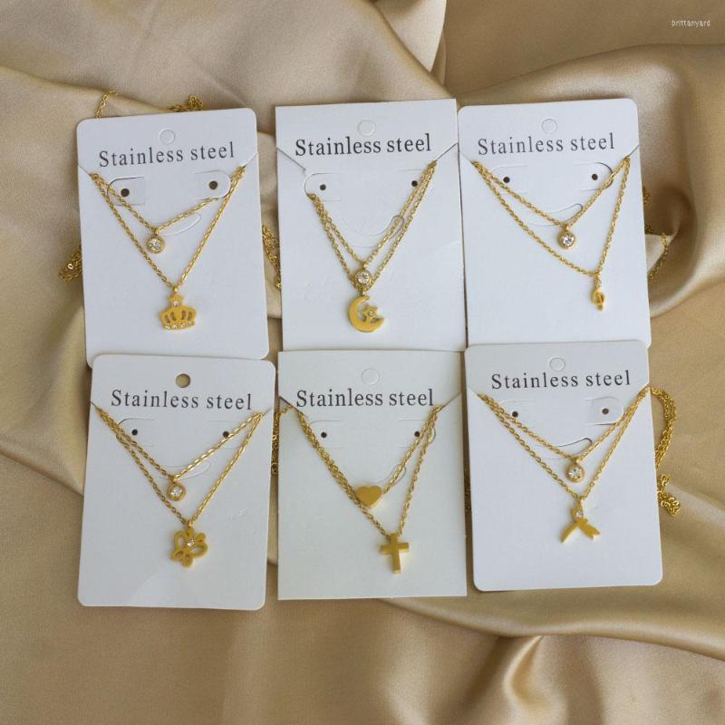Necklace Earrings Set Stainless Steel Jewelry Women Music Note Pendant Zircon Double Layer Chain Gold Silver Color Wholesale, Picture shown
Necklace Earrings Set Stainless Steel Jewelry Women Music Note Pendant Zircon Double Layer Chain Gold Silver Color Wholesale, Picture shown