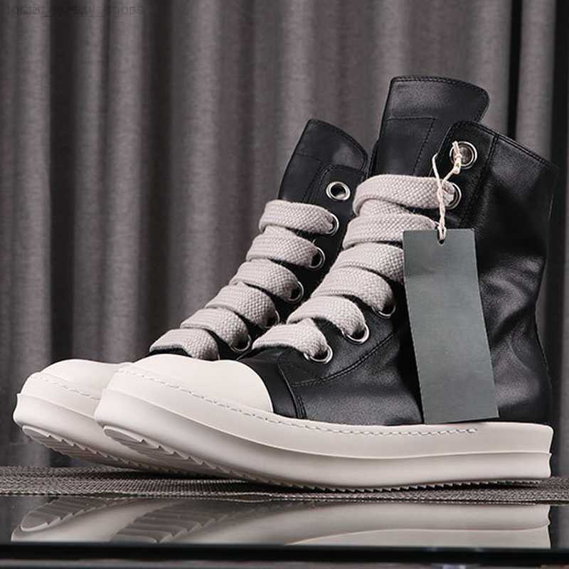 Shoes Rick Leather Sneakers Men 'S Casual Shoes Women 'S Boots High Street Minimalist Style Jumbo Shoeslace Owens Designer, Black
Shoes Rick Leather Sneakers Men 'S Casual Shoes Women 'S Boots High Street Minimalist Style Jumbo Shoeslace Owens Designer, Black