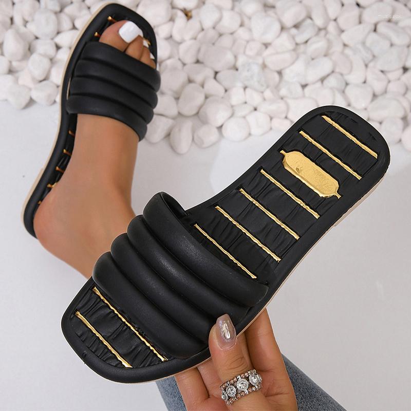 Slippers Women Flats Summer Sandals Beach Shoes 2023 Fashion Trend Slingback Flip Flops Casual Bohemian Dress Slides, Black
Slippers Women Flats Summer Sandals Beach Shoes 2023 Fashion Trend Slingback Flip Flops Casual Bohemian Dress Slides, Black