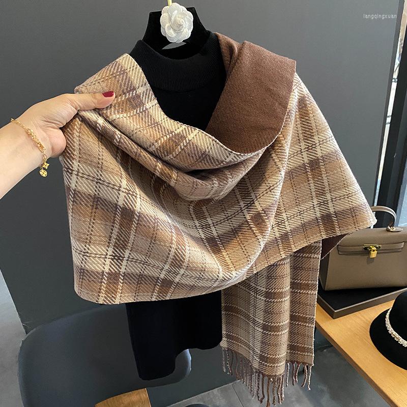 Scarves The Imitation Cashmere Women's Scarf In Winter Of 2023 Is Thickened And Warm With A Cold Proof Shawl Lattice Tassel
Scarves The Imitation Cashmere Women's Scarf In Winter Of 2023 Is Thickened And Warm With A Cold Proof Shawl Lattice Tassel