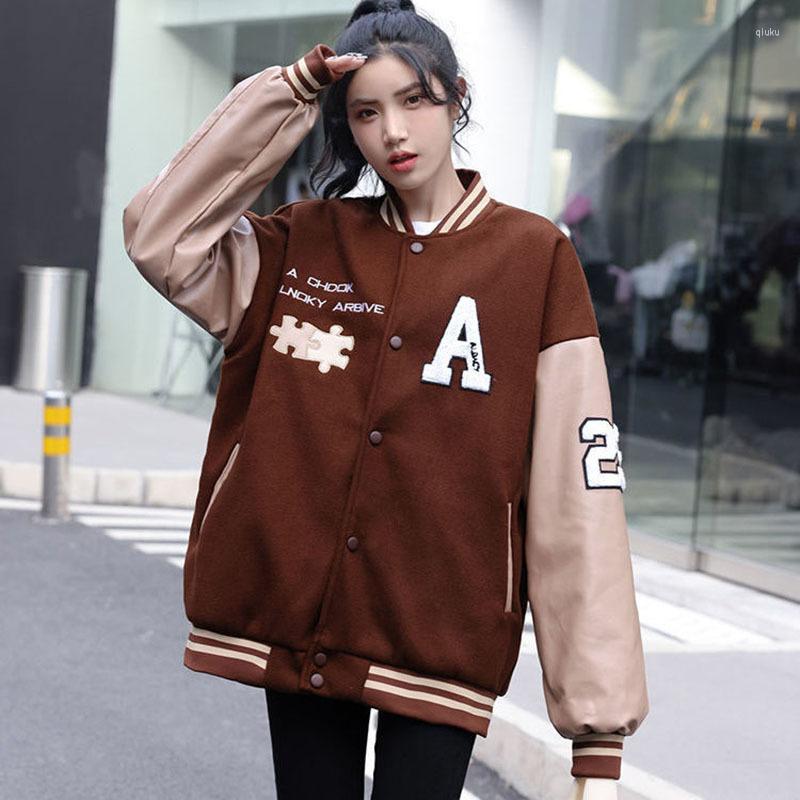 Women's Jackets Guochao Jacket Women's 2023 Spring And Autumn Wool Embroidered Letter Korean Loose Hip Hop Couple Baseball
Women's Jackets Guochao Jacket Women's 2023 Spring And Autumn Wool Embroidered Letter Korean Loose Hip Hop Couple Baseball