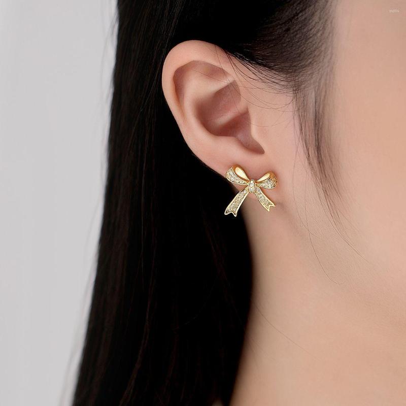 Stud Earrings Selling Bownot Zircon Studs Female Fashion Ear Wedding Daily Outfit Accessory
Stud Earrings Selling Bownot Zircon Studs Female Fashion Ear Wedding Daily Outfit Accessory
