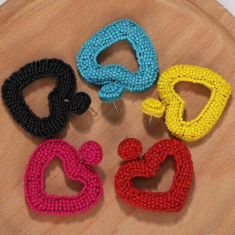 Dangle Earrings Women Handmade Hoop Girls Earring Studs Hand Woven Rice Bead Heart
Dangle Earrings Women Handmade Hoop Girls Earring Studs Hand Woven Rice Bead Heart