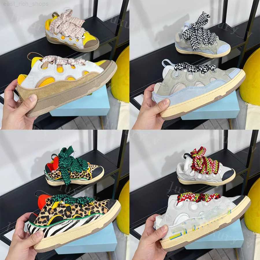 Designer Casual Shoes Men Women Curb Sneakers Italy Leather Nappa Calfskin Suede Trainers Mesh Woven Sneaker Rubber Platform Shoe with box, Color 16 
Designer Casual Shoes Men Women Curb Sneakers Italy Leather Nappa Calfskin Suede Trainers Mesh Woven Sneaker Rubber Platform Shoe with box, Color 16