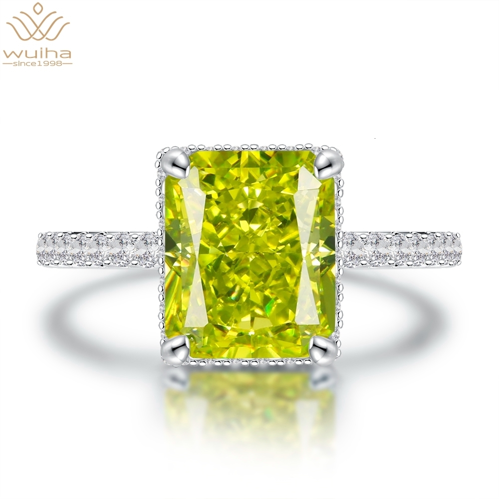Solitaire Ring WUIHA Solid 925 Sterling Silver Crushed Ice Cut 8 * 10mm Olive Emerald Create Wedding Engagement Ring Exquisite Jewelry 230525
Solitaire Ring WUIHA Solid 925 Sterling Silver Crushed Ice Cut 8 * 10mm Olive Emerald Create Wedding Engagement Ring Exquisite Jewelry 230525