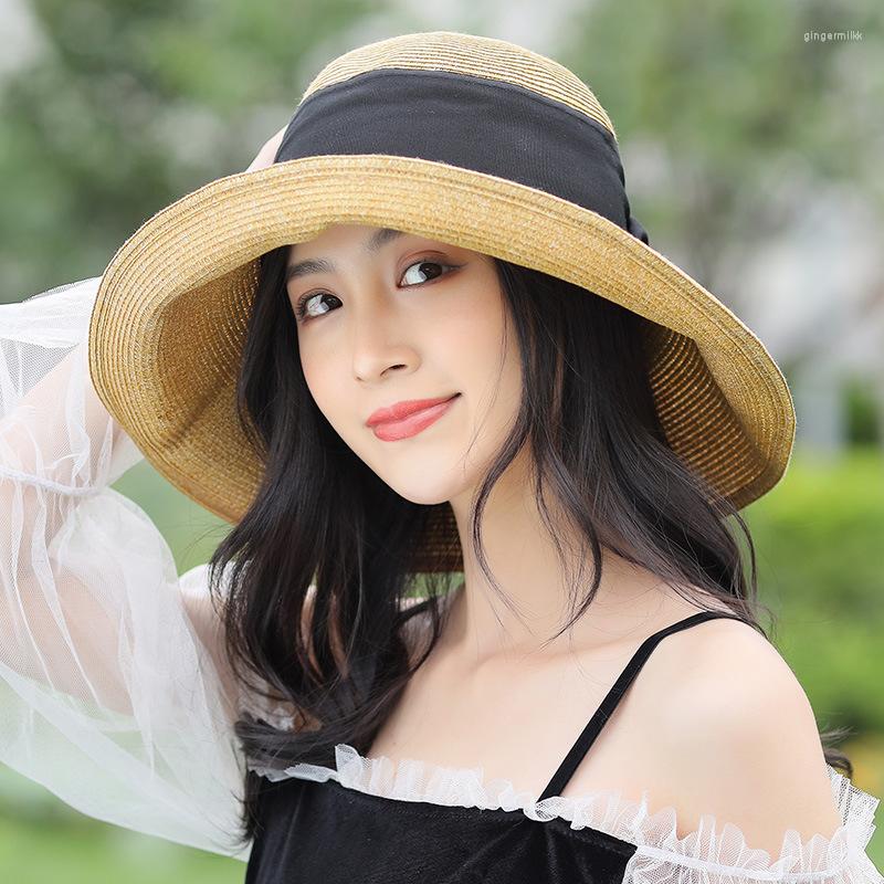 Wide Brim Hats 2023 Women's Summer Grass Weaving Sunshade Hat Sunscreen Straw Foldable Breathable Bow Travel Beach Cap, 01
Wide Brim Hats 2023 Women's Summer Grass Weaving Sunshade Hat Sunscreen Straw Foldable Breathable Bow Travel Beach Cap, 01