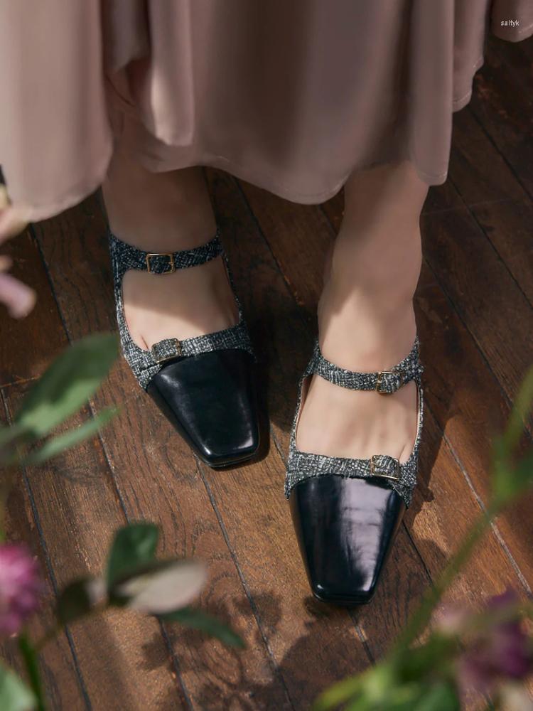 Slippers Japanese Elegant Small Fragrance Tweed Patchwork Pumps Buckle Strap Sling Back High Heel Slipper Women Fashion Casual Shoes
Slippers Japanese Elegant Small Fragrance Tweed Patchwork Pumps Buckle Strap Sling Back High Heel Slipper Women Fashion Casual Shoes