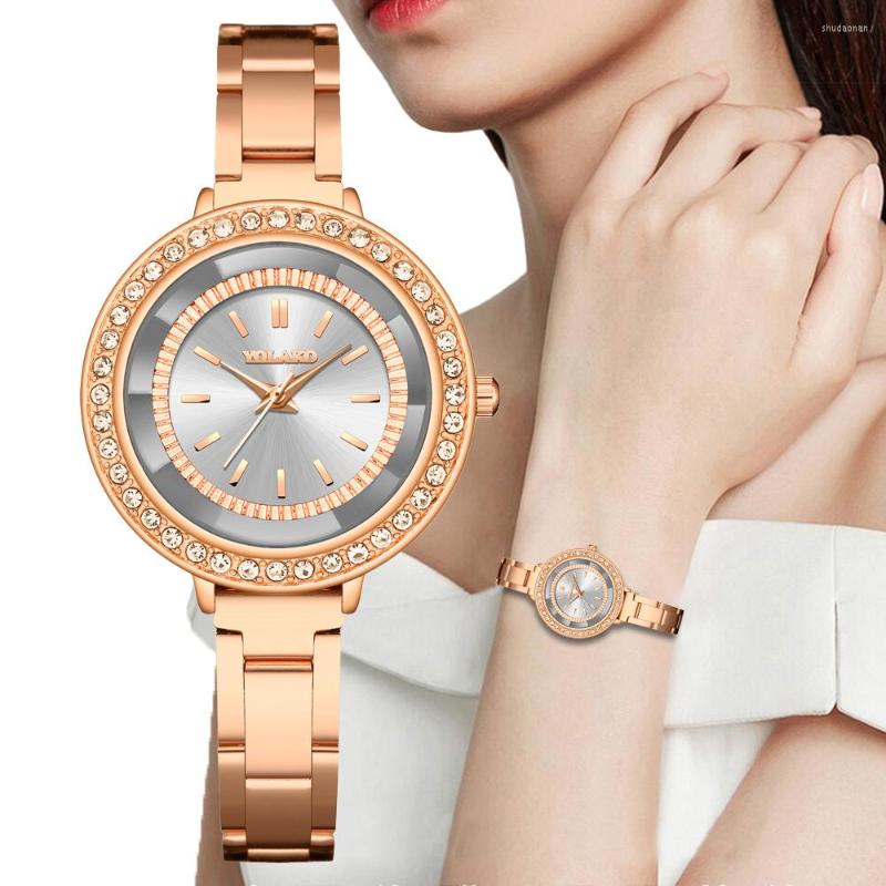 Wristwatches Luxury Women Quartz Watch Crystal Rhinestone Simple DesignHigh Quality Ladies Student Watches Business Metal Strap, Red
Wristwatches Luxury Women Quartz Watch Crystal Rhinestone Simple DesignHigh Quality Ladies Student Watches Business Metal Strap, Red