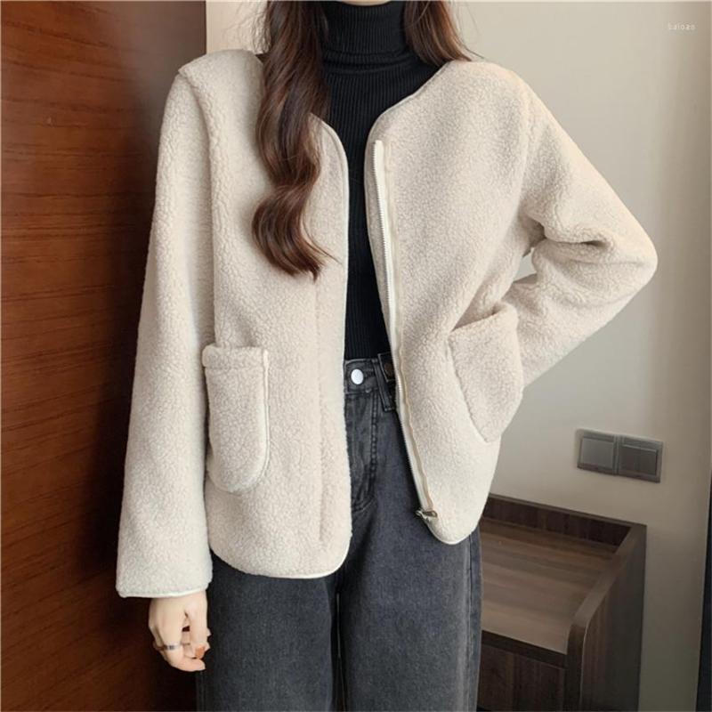 Women's Jackets Autumn Winter Fleece Jacket Women Oversized Female Korean Fashion Pockets Zipper Designer Coat Outwear, Khaki
Women's Jackets Autumn Winter Fleece Jacket Women Oversized Female Korean Fashion Pockets Zipper Designer Coat Outwear, Khaki