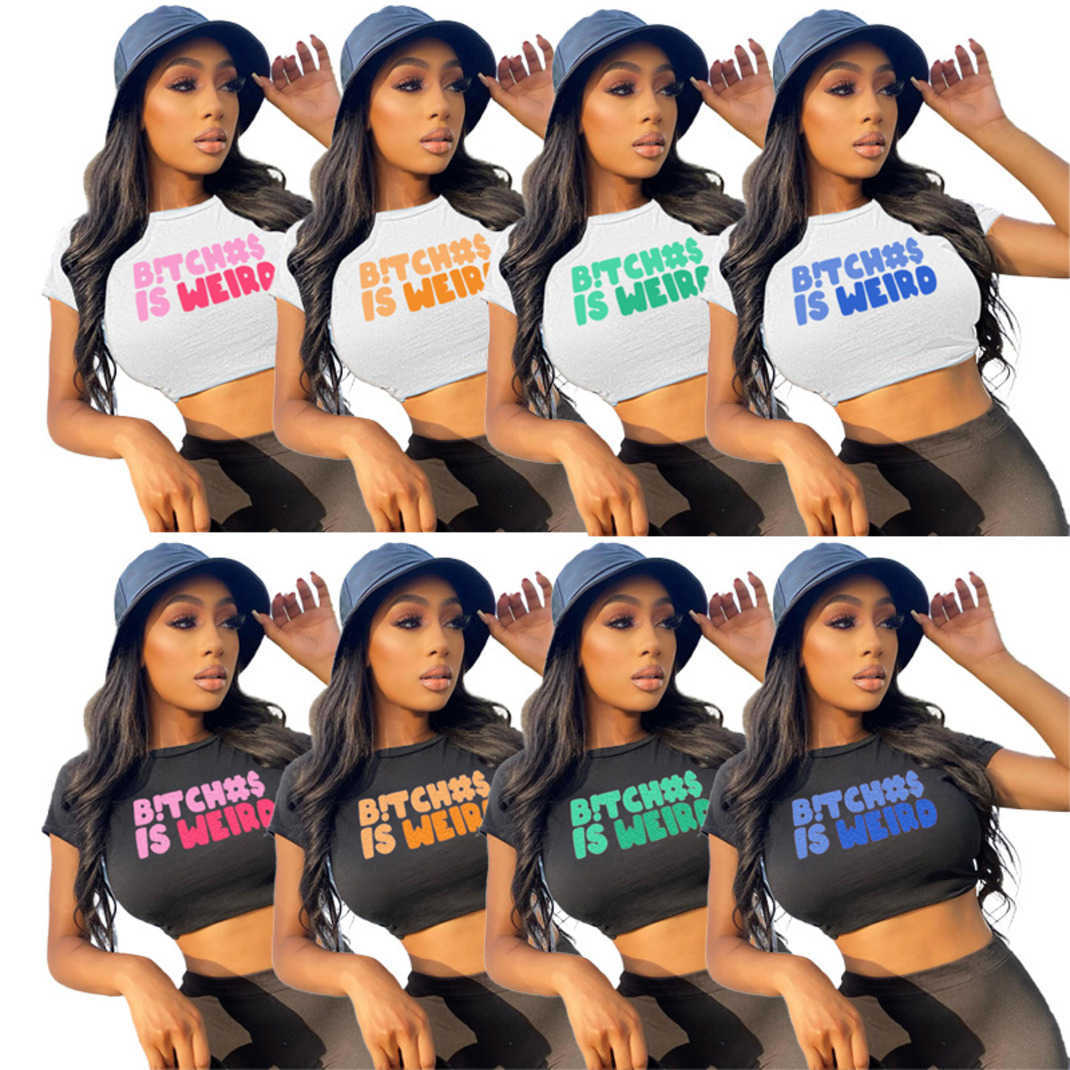 women cotton blouse 2023 summer Kasilo Apparel Womens Letter Printing T-shirt Top fashion shirts