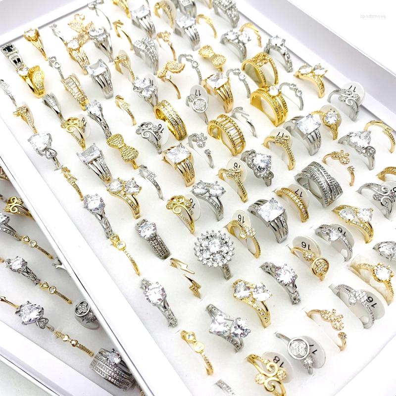 Wedding Rings Wholesale 20pcs For Women Gold Silver Plated Zircon Rhinestone Sparkling Engagement Band Party Gift Drop
Wedding Rings Wholesale 20pcs For Women Gold Silver Plated Zircon Rhinestone Sparkling Engagement Band Party Gift Drop