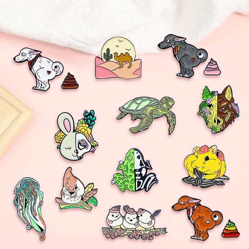 Brooches Pins Creative Trendy Cartoon Camel Chipmunk Animal Oil Drop Brooch Pin Denim Bag Gift Men Women Fashion Jewelry Cloth Cap Decoratio
Brooches Pins Creative Trendy Cartoon Camel Chipmunk Animal Oil Drop Brooch Pin Denim Bag Gift Men Women Fashion Jewelry Cloth Cap Decoratio