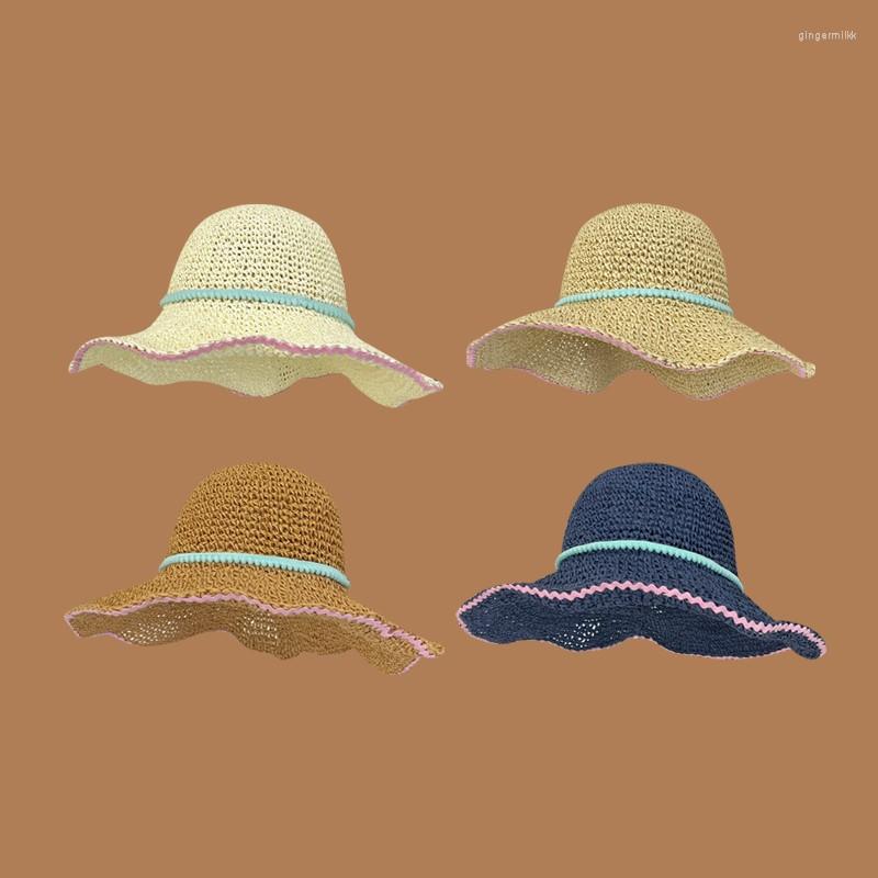Wide Brim Hats Women's Summer Korean Big Sun Straw Hat Ins Fashion Seaside Sunscreen Beach Fisherman Tide, White
Wide Brim Hats Women's Summer Korean Big Sun Straw Hat Ins Fashion Seaside Sunscreen Beach Fisherman Tide, White