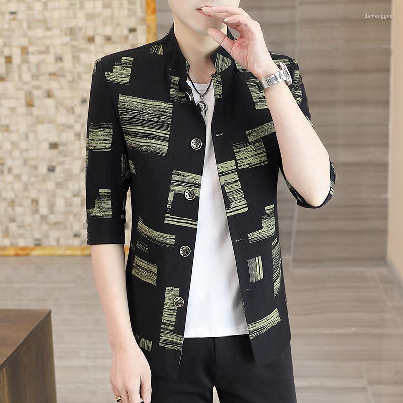 Men's Suits Korean Fashion Palid 3/4 Sleeve Suit Jacket For Men Slim Fit Business Blazer Masculino Office Social Streetwear Coat 2023 Summer, Black
Men's Suits Korean Fashion Palid 3/4 Sleeve Suit Jacket For Men Slim Fit Business Blazer Masculino Office Social Streetwear Coat 2023 Summer, Black