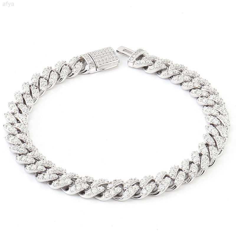Customization Cuban Link Necklace Bracelet White Gold Plated Iced Out Moissanite Diamond Chain
Customization Cuban Link Necklace Bracelet White Gold Plated Iced Out Moissanite Diamond Chain