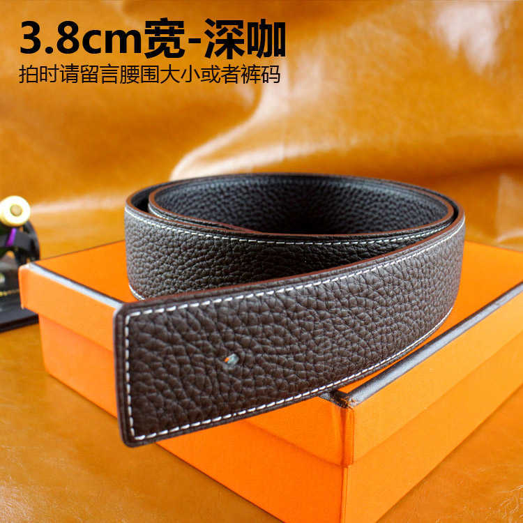 Designer Buckle free belt body with double-sided top layer cowhide for men and women H buckle strip home pants accessory 3.8 3.2cm
Designer Buckle free belt body with double-sided top layer cowhide for men and women H buckle strip home pants accessory 3.8 3.2cm