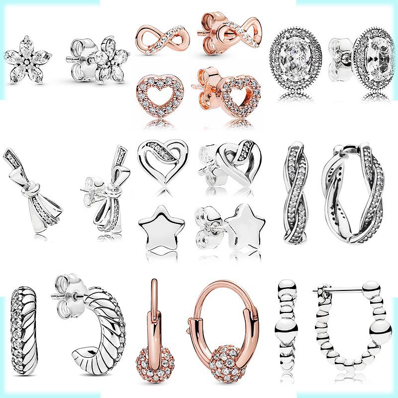 2023 New 925 Sterling Silver Pandora Earrings Capture The Caring Ribbon Bright Bow Snake Pattern Earrings Ladies Jewelry Free Delivery
2023 New 925 Sterling Silver Pandora Earrings Capture The Caring Ribbon Bright Bow Snake Pattern Earrings Ladies Jewelry Free Delivery