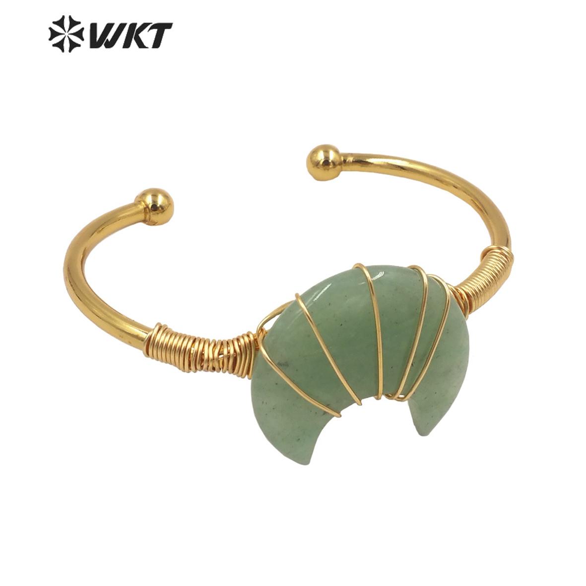 Bangle WTB604 WKT High Quality Natural Stone Bracelet Around Gold Wire Moon Stone Ten Color Choice Bangle Gold Plated Women Jewelry
Bangle WTB604 WKT High Quality Natural Stone Bracelet Around Gold Wire Moon Stone Ten Color Choice Bangle Gold Plated Women Jewelry