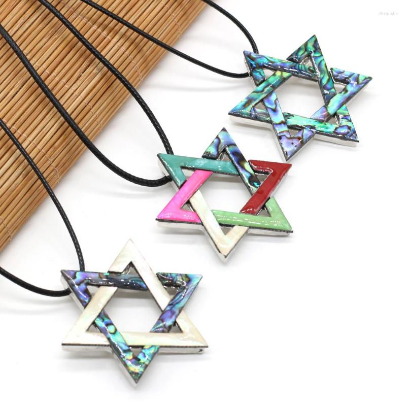 Pendant Necklaces Natural Abalone Shell Necklace Five-pointed Star For Jewelry Gift Length 55 5cm Size 50x50mm
Pendant Necklaces Natural Abalone Shell Necklace Five-pointed Star For Jewelry Gift Length 55 5cm Size 50x50mm