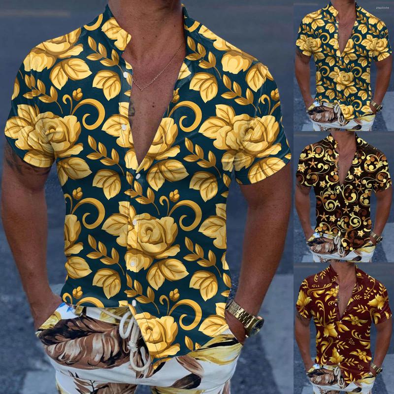Men' T Shirts Men Casual Short Sleeve Spring Summer Turndown Neck 3D Printed Beach Loose Fit, Yellow
Men' T Shirts Men Casual Short Sleeve Spring Summer Turndown Neck 3D Printed Beach Loose Fit, Yellow