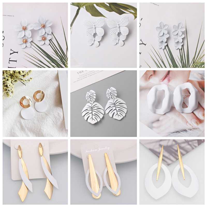 White Color Hanging Earrings for Women Korean Fashion Long Dangle Earrings Crystal Tassel Earrings Birthday Gift pendientes
White Color Hanging Earrings for Women Korean Fashion Long Dangle Earrings Crystal Tassel Earrings Birthday Gift pendientes