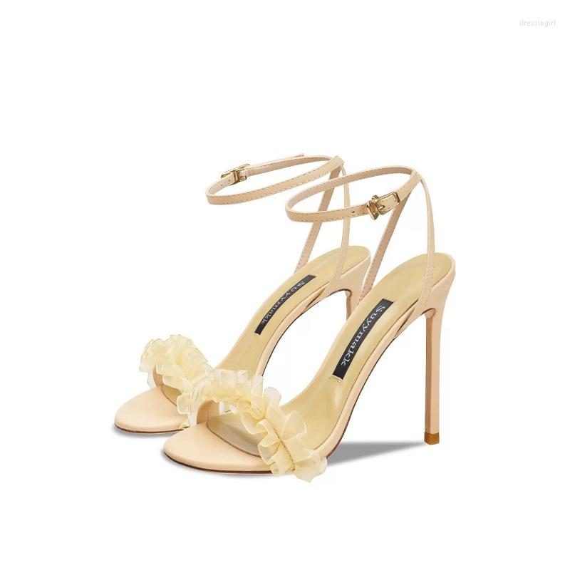 Sandals Summer Sexy Simple One-line Lace Tassel Thin High-heeled Banquet Dress Versatile Large And Small Women's, Heel height 8cm
Sandals Summer Sexy Simple One-line Lace Tassel Thin High-heeled Banquet Dress Versatile Large And Small Women's, Heel height 8cm