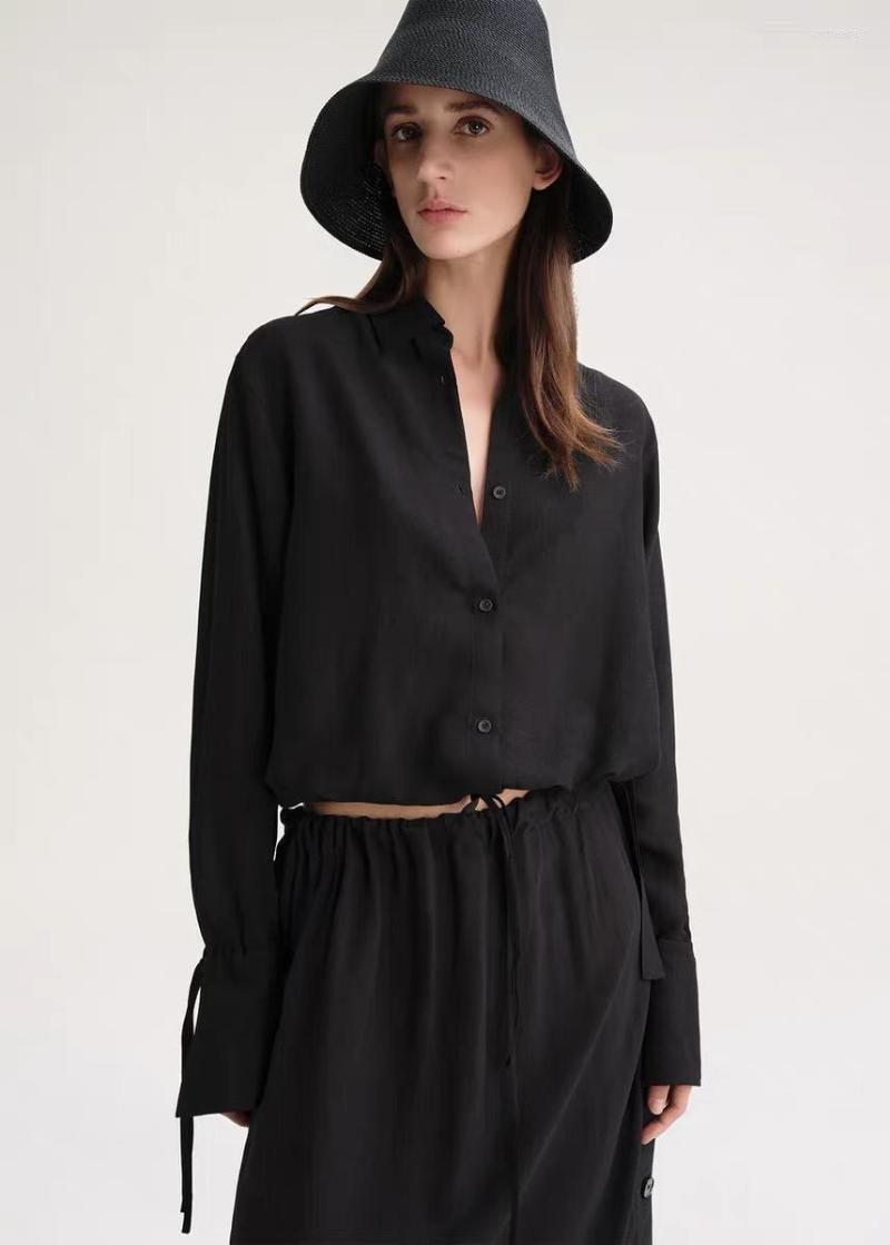 Women's Blouses Women Shirt Solid Color Slim Long Flare Sleeve Turn-down Collar Single-Breasted Short Blouse Lyocell Vintage, Beige
Women's Blouses Women Shirt Solid Color Slim Long Flare Sleeve Turn-down Collar Single-Breasted Short Blouse Lyocell Vintage, Beige