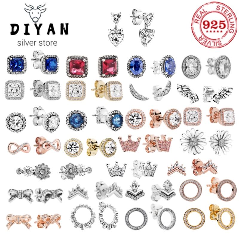 Fashion 925 sterling silver flower bow earrings fashion charm original pan suitable for women's daily assorted senior jewelry
Fashion 925 sterling silver flower bow earrings fashion charm original pan suitable for women's daily assorted senior jewelry