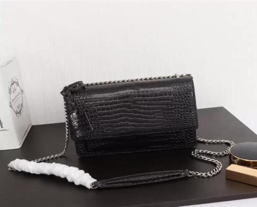 Women Bag Handbag Fashion Crossbody genuine leather Crocodile pattern High quality chain shoulder bags YB22 Messenger Clutch Cross5497450, Black
Women Bag Handbag Fashion Crossbody genuine leather Crocodile pattern High quality chain shoulder bags YB22 Messenger Clutch Cross5497450, Black