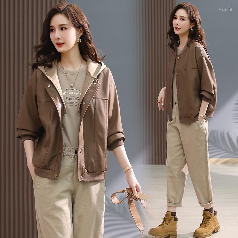 Women's Leather Fashion Detachable Hooded PU Coat Female Spring Autumn 2023 Casual Short Biker Jacket Women Mom Slim Outerwear G2530, Black
Women's Leather Fashion Detachable Hooded PU Coat Female Spring Autumn 2023 Casual Short Biker Jacket Women Mom Slim Outerwear G2530, Black