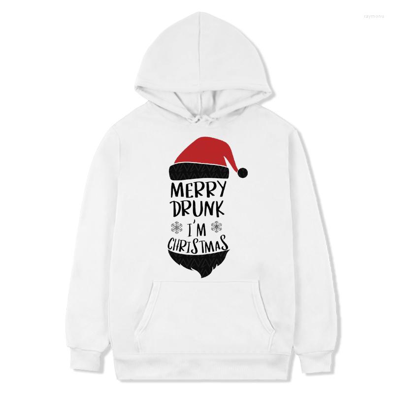 

Men's Hoodies Merry Drunk I'm Christmas Funny Quotes Tops Student Aesthetic Cute Custom Manga Winter Comfortable Novelty