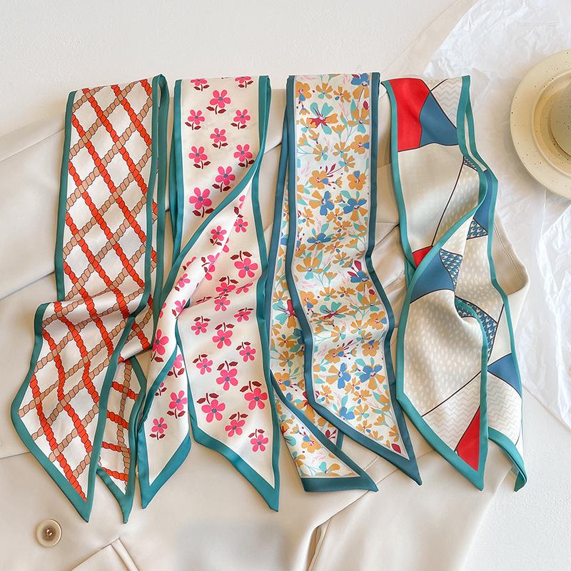Scarves Four Seasons Streamer Women's Scarf Ribbon 9.5X100cm Fashion Printed Silk Hair Accessories Bag Bandage Luxury Design Gift
Scarves Four Seasons Streamer Women's Scarf Ribbon 9.5X100cm Fashion Printed Silk Hair Accessories Bag Bandage Luxury Design Gift