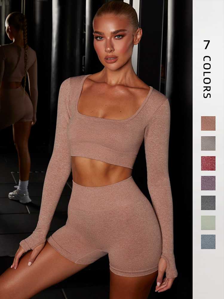 Women' Tracksuits Summer Women Yoga Sports Suit Workout Fitness Sportswear Set Long Sleeves High Waist Short Breathable Gym ClothingWomen, Blue
Women' Tracksuits Summer Women Yoga Sports Suit Workout Fitness Sportswear Set Long Sleeves High Waist Short Breathable Gym ClothingWomen, Blue