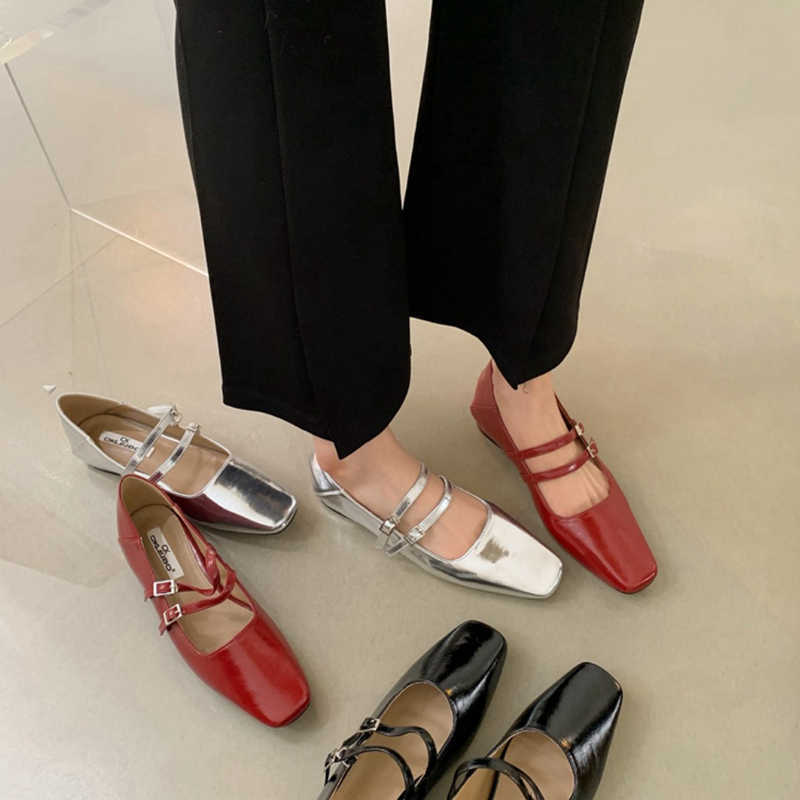 New Sandals Spring Women Flat Shoes Fashion Square Toe Shallow Ladies Mary Jane Ballerinas Heel Casual Ballet 230511, Black
New Sandals Spring Women Flat Shoes Fashion Square Toe Shallow Ladies Mary Jane Ballerinas Heel Casual Ballet 230511, Black