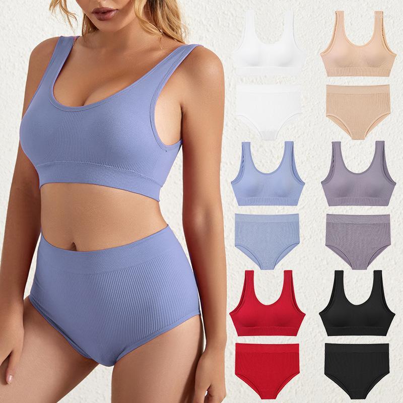 Bras Sets Thin Section Of Women's Underwear Without Steel Ring Comfortable Breathable Sports Push Up Scarless Tank Top Girls Bra Set, White
Bras Sets Thin Section Of Women's Underwear Without Steel Ring Comfortable Breathable Sports Push Up Scarless Tank Top Girls Bra Set, White