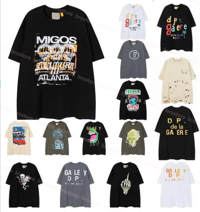 2023 Women&Men's T-shirts Designer Galleryes depts Shirt Alphabet Print Trendy Trend Basic Casual Fashion Loose Short T-shirt Half Sleeve TeeS Green White Size S, E111
2023 Women&Men's T-shirts Designer Galleryes depts Shirt Alphabet Print Trendy Trend Basic Casual Fashion Loose Short T-shirt Half Sleeve TeeS Green White Size S, E111
