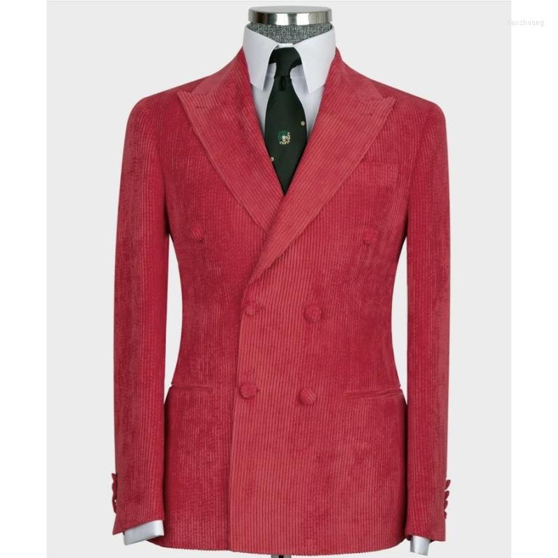 Men's Suits Fashion Red Corduroy Men Double Breasted Groom Prom Blazer Costume Homme Marriage Tuxedo Wedding Office 2 Pcs Jacket Pants, Champagne
Men's Suits Fashion Red Corduroy Men Double Breasted Groom Prom Blazer Costume Homme Marriage Tuxedo Wedding Office 2 Pcs Jacket Pants, Champagne