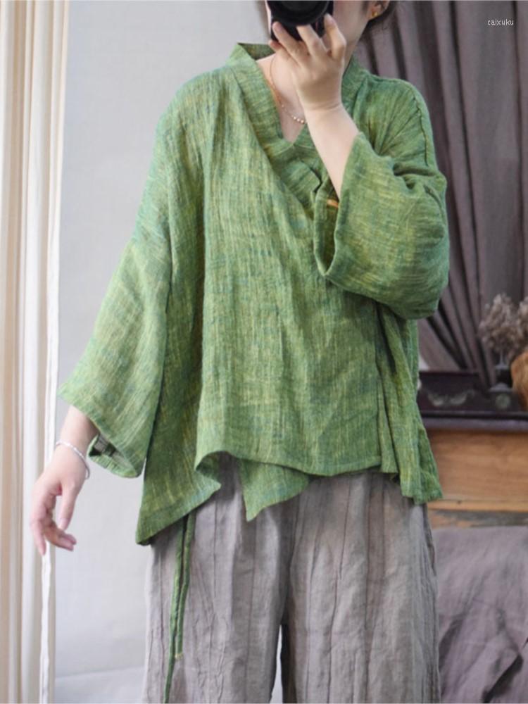 Women's Jackets Women Loose Linen Retro Jacket Ladies Vintage 2023 Spring Summer Solid Color V Neck Coat Outerwear Female Short Tops, Green
Women's Jackets Women Loose Linen Retro Jacket Ladies Vintage 2023 Spring Summer Solid Color V Neck Coat Outerwear Female Short Tops, Green