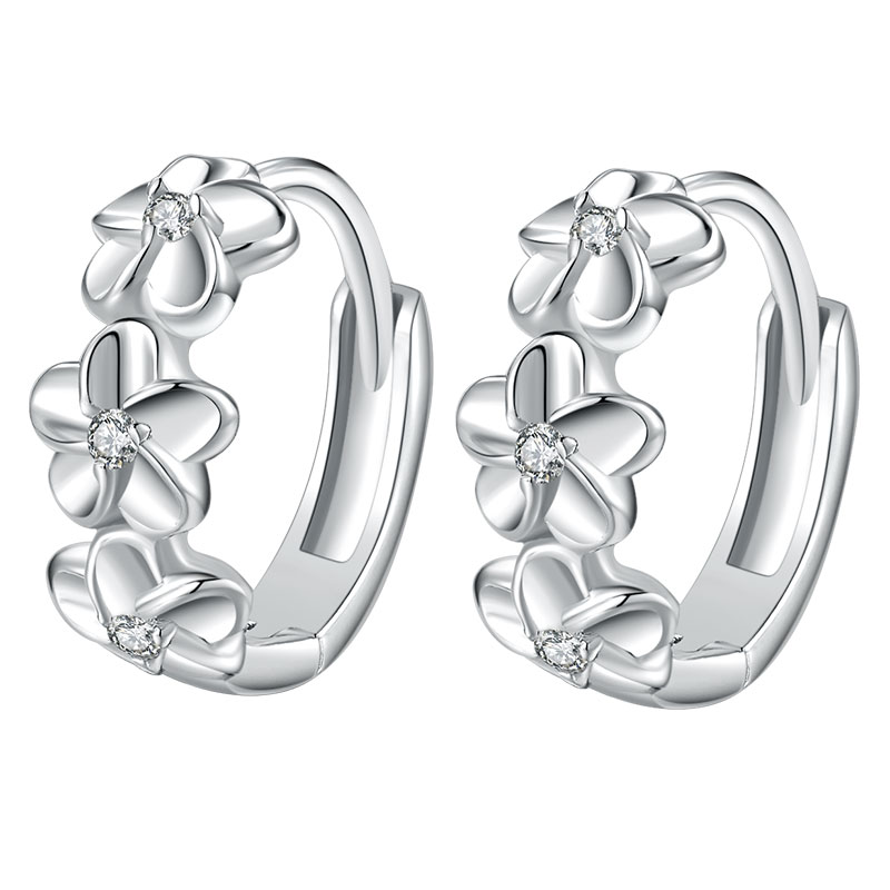 New 100% Real 925 Sterling Silver Earrings Small Flower Round Earrings Female Charm Jewelry Gift
New 100% Real 925 Sterling Silver Earrings Small Flower Round Earrings Female Charm Jewelry Gift