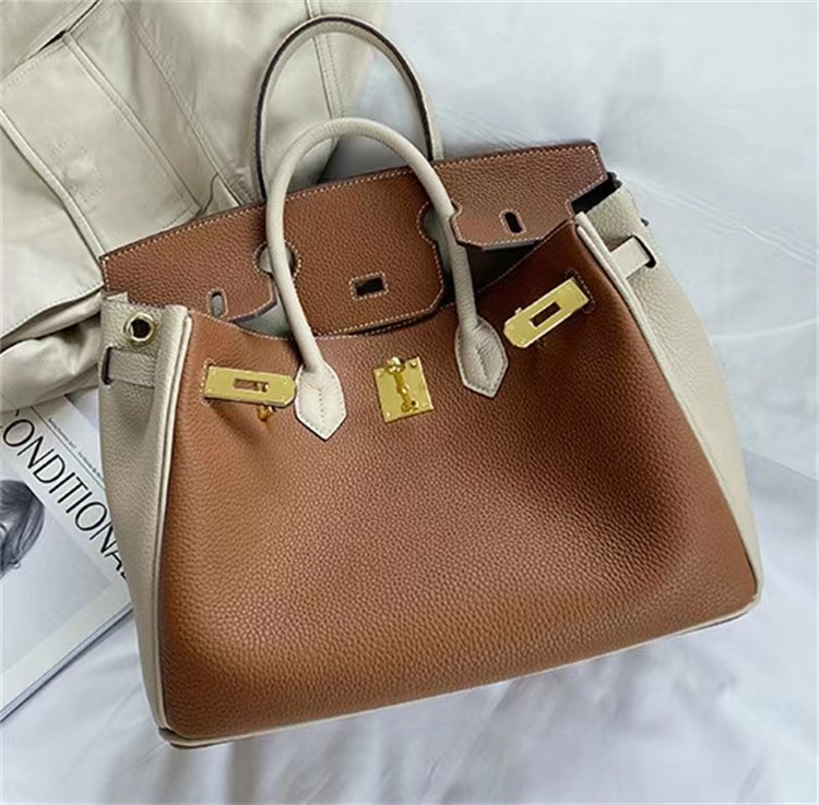 Women's Shoulder Bag 2023 High-end Luxury Real Leather Handbags Elegant Fashion Ladies Pillow Bir-kin Patchwork Handmade Totes Purses Mother Bag 2415, Brown
Women's Shoulder Bag 2023 High-end Luxury Real Leather Handbags Elegant Fashion Ladies Pillow Bir-kin Patchwork Handmade Totes Purses Mother Bag 2415, Brown