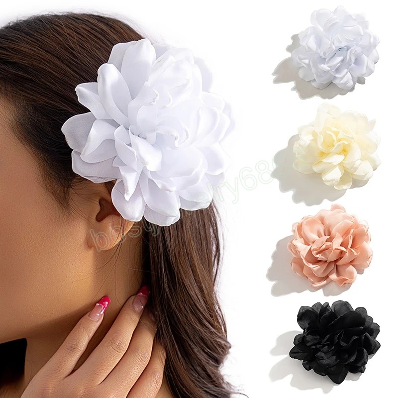 Satin Silk Large Flower Hair Clips for Women Bride Wedding Hairpin Party Prom Hair Accessories Headwear
Satin Silk Large Flower Hair Clips for Women Bride Wedding Hairpin Party Prom Hair Accessories Headwear