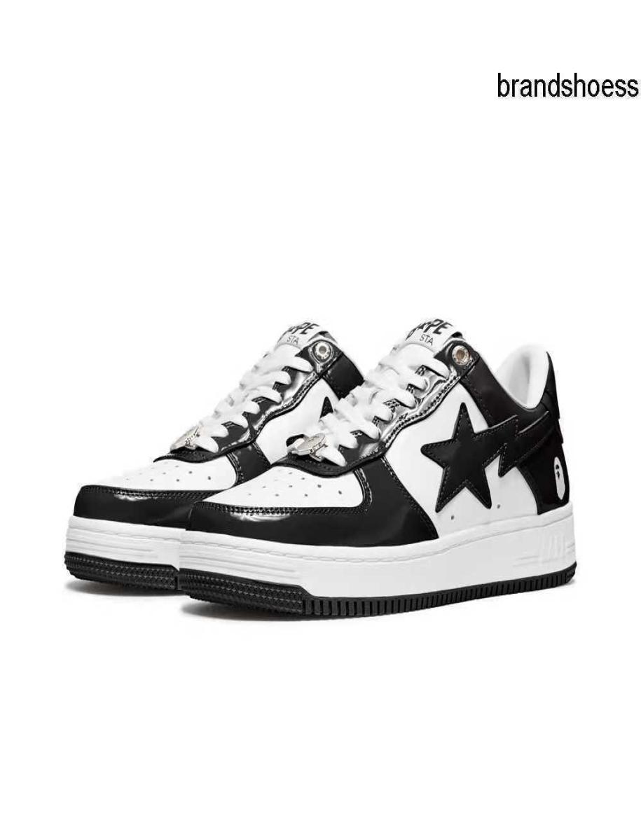 Bapesta black and white green orange shoes blue pink purple patent leather casual board shoes vibe Street color contrast low Top S2351617
Bapesta black and white green orange shoes blue pink purple patent leather casual board shoes vibe Street color contrast low Top S2351617