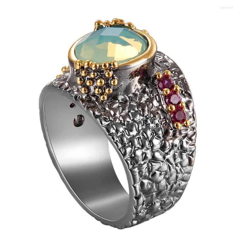 Wedding Rings High Quality Green Color Stone Ring Lead Free Setting With Cubic Zirconia Party Drop
Wedding Rings High Quality Green Color Stone Ring Lead Free Setting With Cubic Zirconia Party Drop