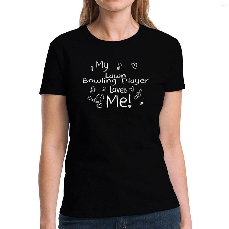 

Men' T Shirts My Lawn Bowling Player Loves Me Women T-Shirt, Men-darkpurple