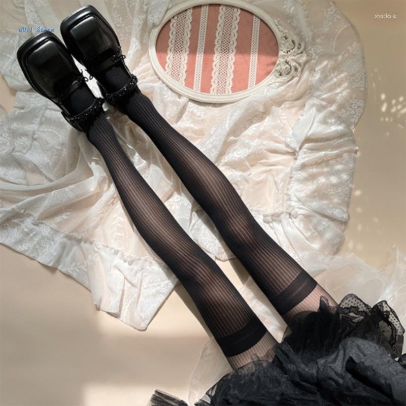 Women Socks Japanese Style Sexy Sheer Thin Tights Vertical Striped Jacquard Pantyhose, Milky white
Women Socks Japanese Style Sexy Sheer Thin Tights Vertical Striped Jacquard Pantyhose, Milky white