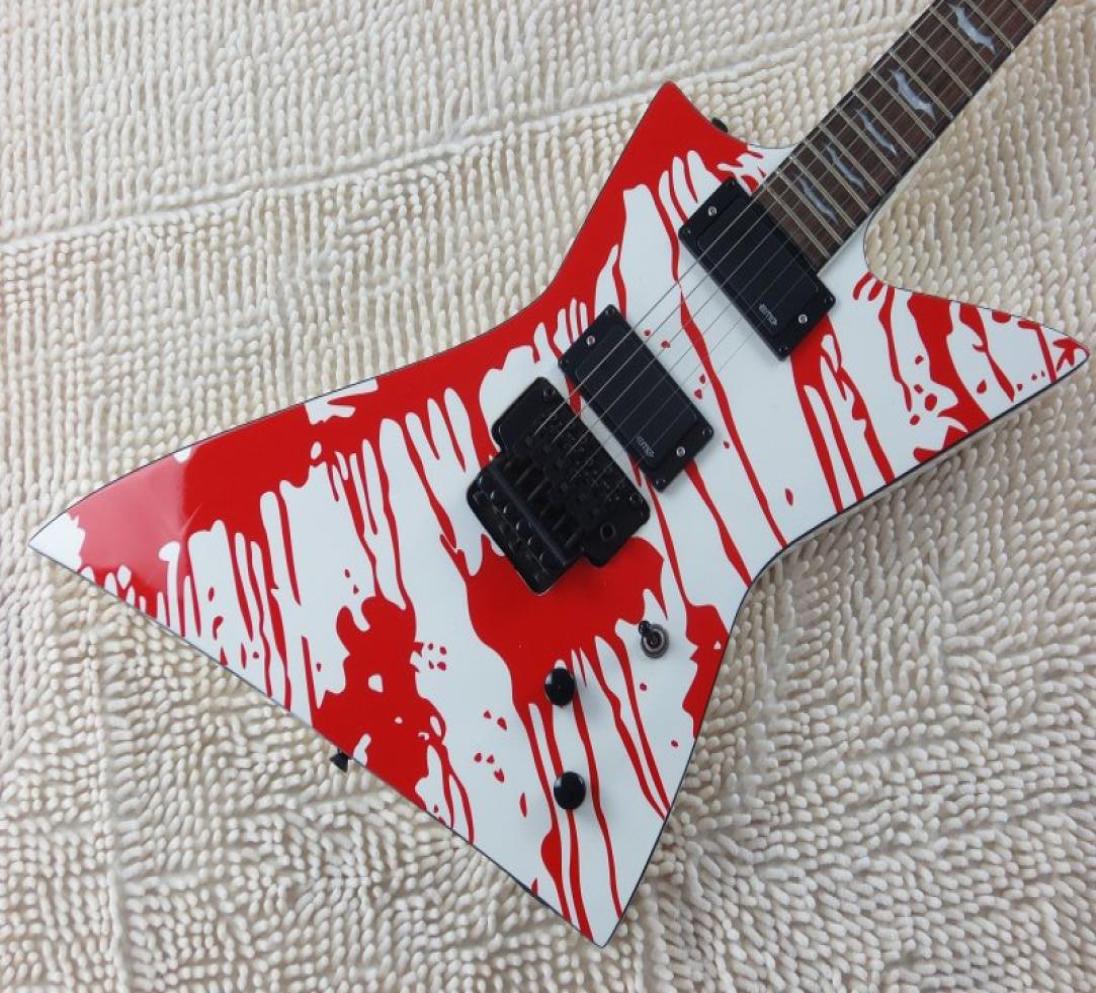 LTD DJ600 Atreyu Dan Jacobs Tear Blood White Explorer Electric Guitar EMG Pickups Bat Inlay Floyd Rose Tremolo Bridge Black Hardw1913281
LTD DJ600 Atreyu Dan Jacobs Tear Blood White Explorer Electric Guitar EMG Pickups Bat Inlay Floyd Rose Tremolo Bridge Black Hardw1913281