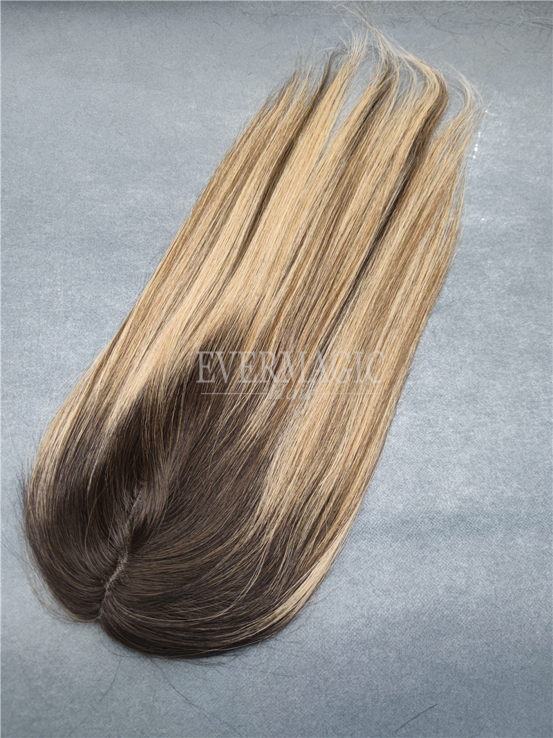 New Coming Stock Human Hair pieces Full Lace Base Toppers Toupee for Alopecia hair loss Thinning Women