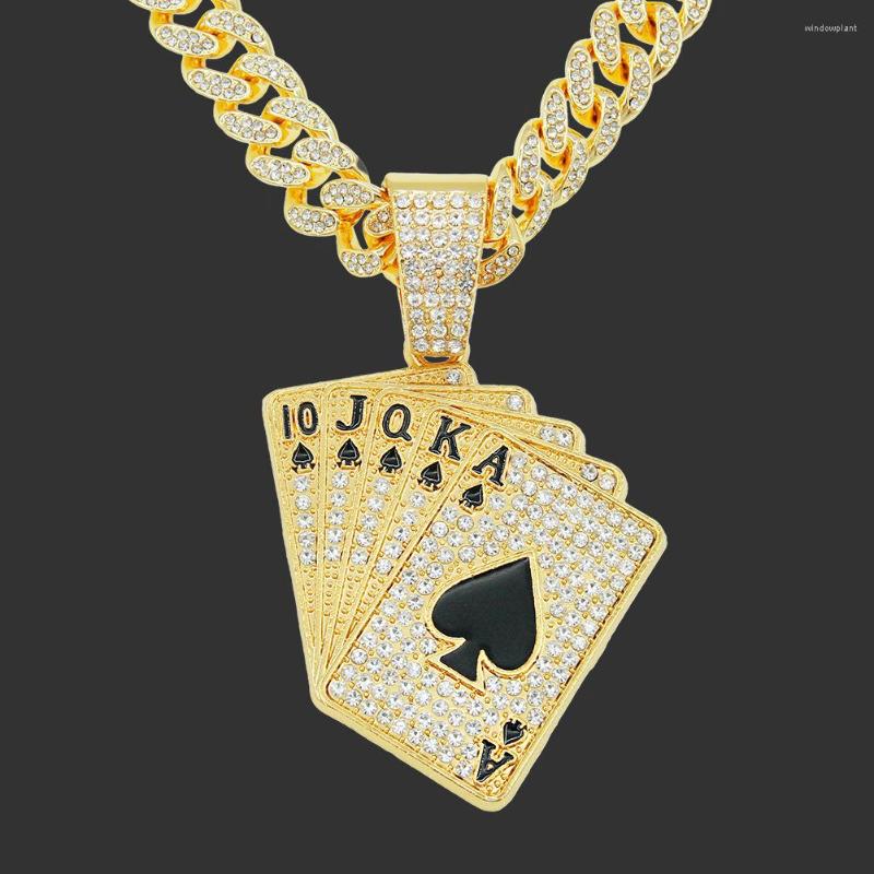 Pendant Necklaces 2(Pcs/lot) Style Poker Cuban Link Chain Personality Hip-Hop Full Bore Devise High Quality Necklace Jewelry
Pendant Necklaces 2(Pcs/lot) Style Poker Cuban Link Chain Personality Hip-Hop Full Bore Devise High Quality Necklace Jewelry